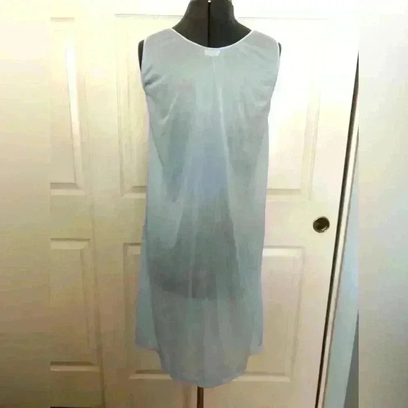 VTG Gragero baby blue nylon 70s 80s nightgown women Medium - Picture 3 of 6
